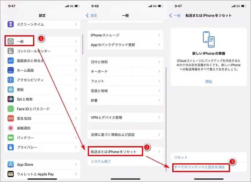 iphone reset